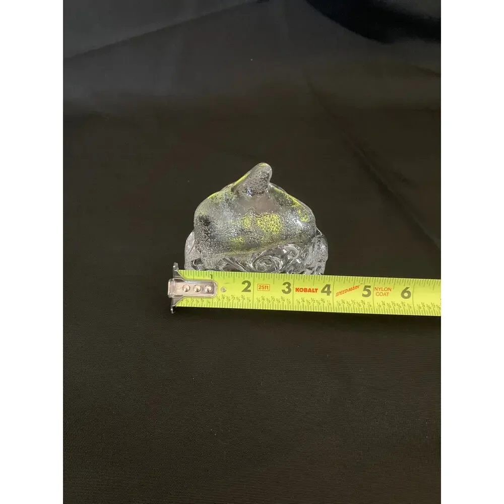 Retired PartyLite Dolphin Candle Holder Riding Waves No Chips Cracks - Picture 7 of 10